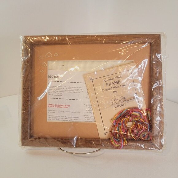 The Creative Circle #1653 "Love, Honor, Negotiate" VTG Counted Cross Stitch Kit - Picture 4 of 4